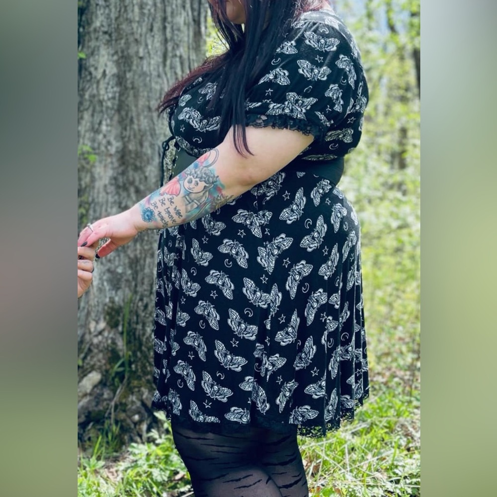 Black skater dress